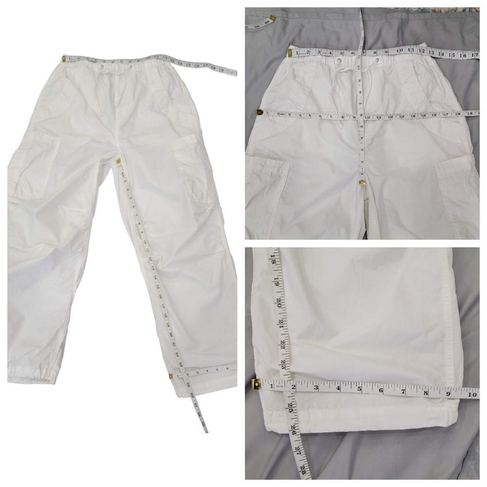 Aritzia TNA Stunt Parachute Pants White Baggy Utility Streetwear Women’s XS - Picture 15 of 17